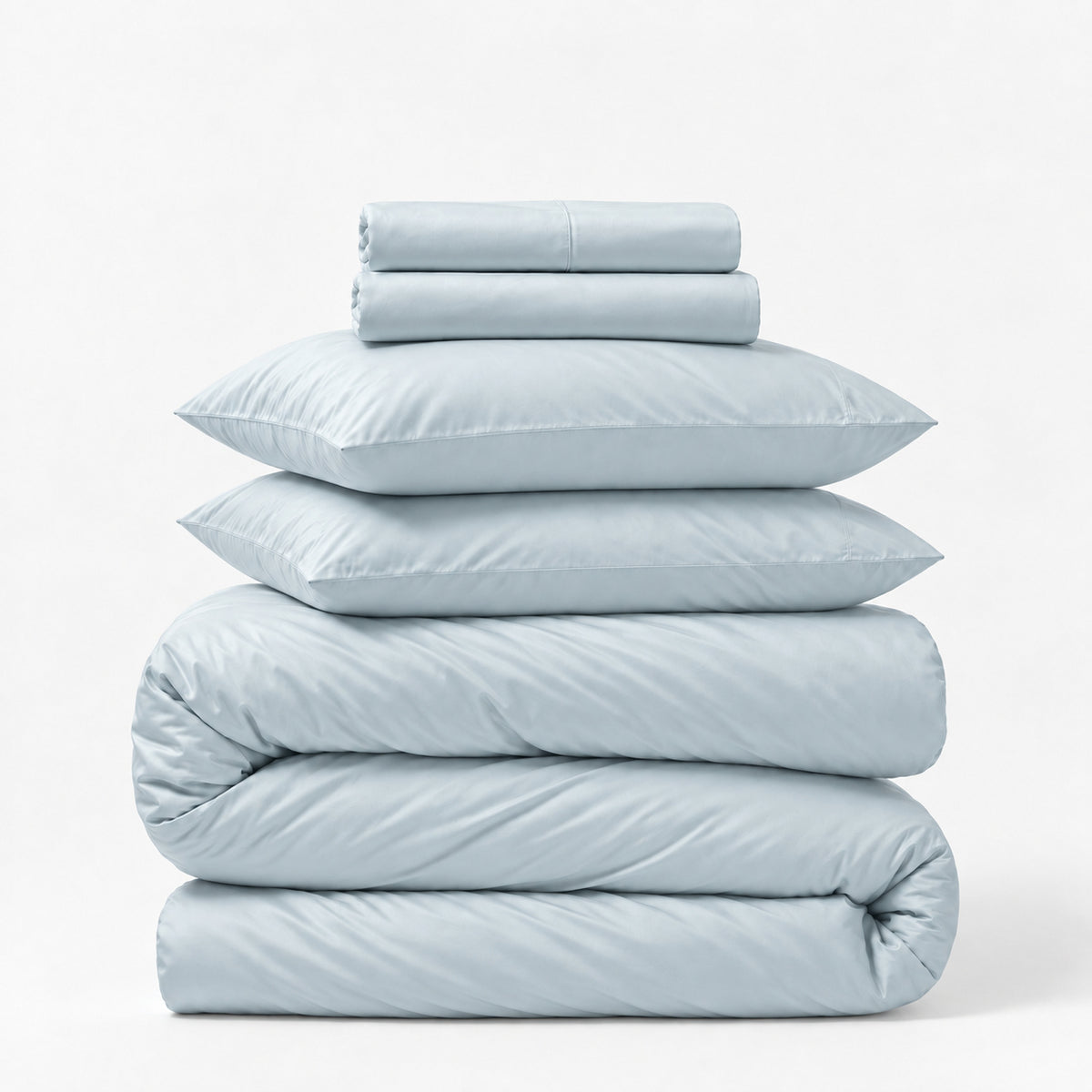 Sateen 5-Piece Sheet &amp; Duvet Cover Set