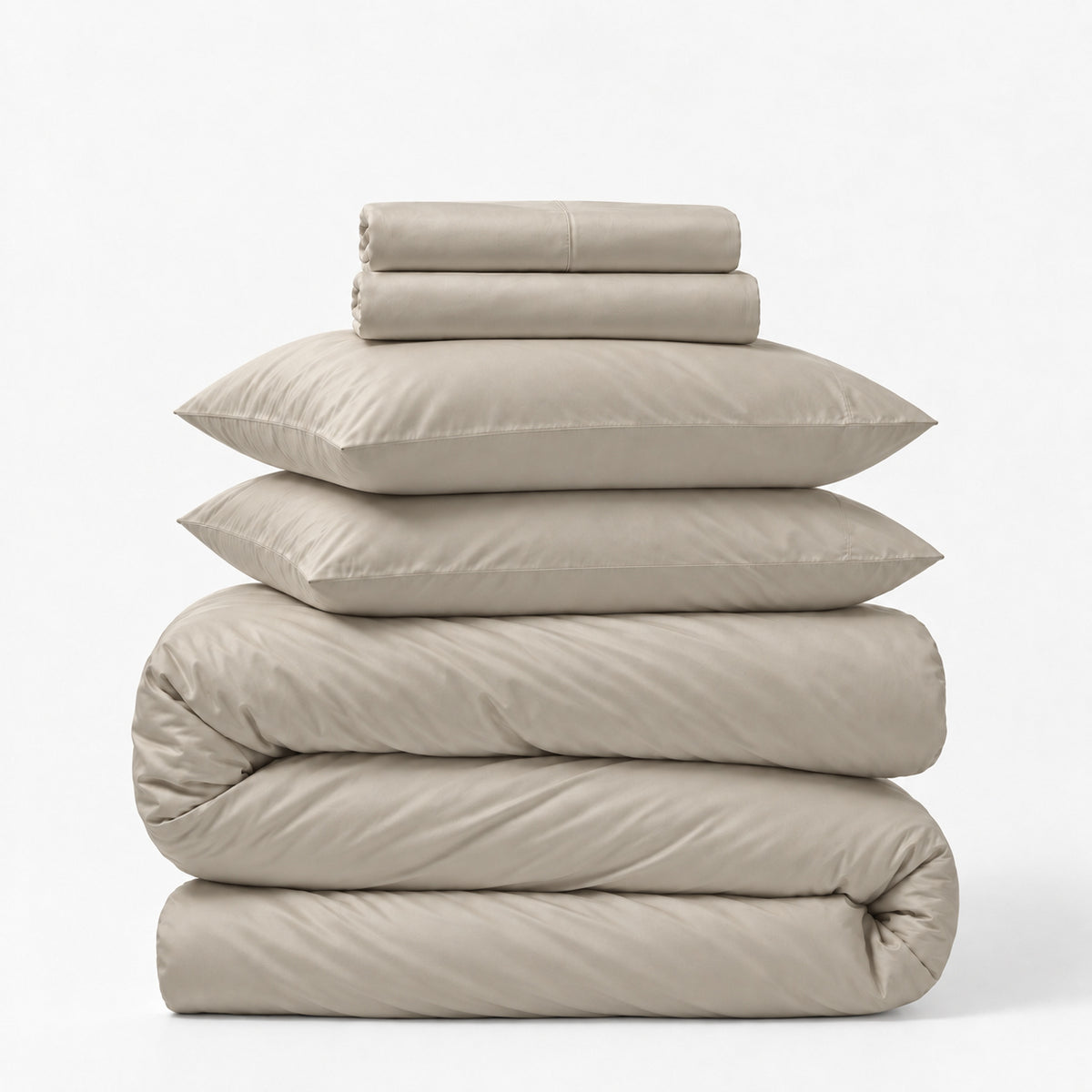 Sateen 5-Piece Sheet &amp; Duvet Cover Set