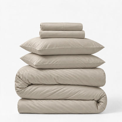Sateen 5-Piece Sheet &amp; Duvet Cover Set