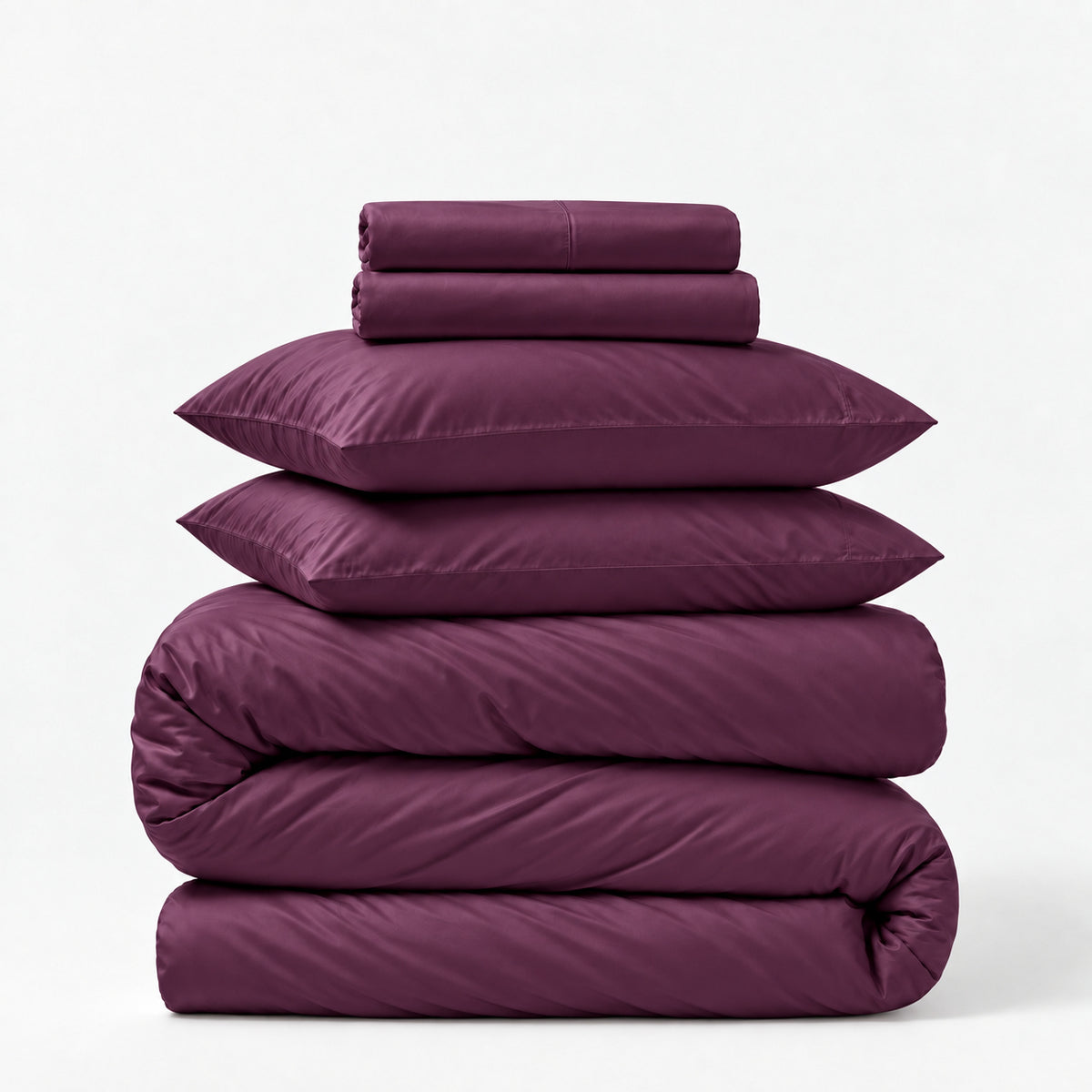 Sateen 5-Piece Sheet &amp; Duvet Cover Set