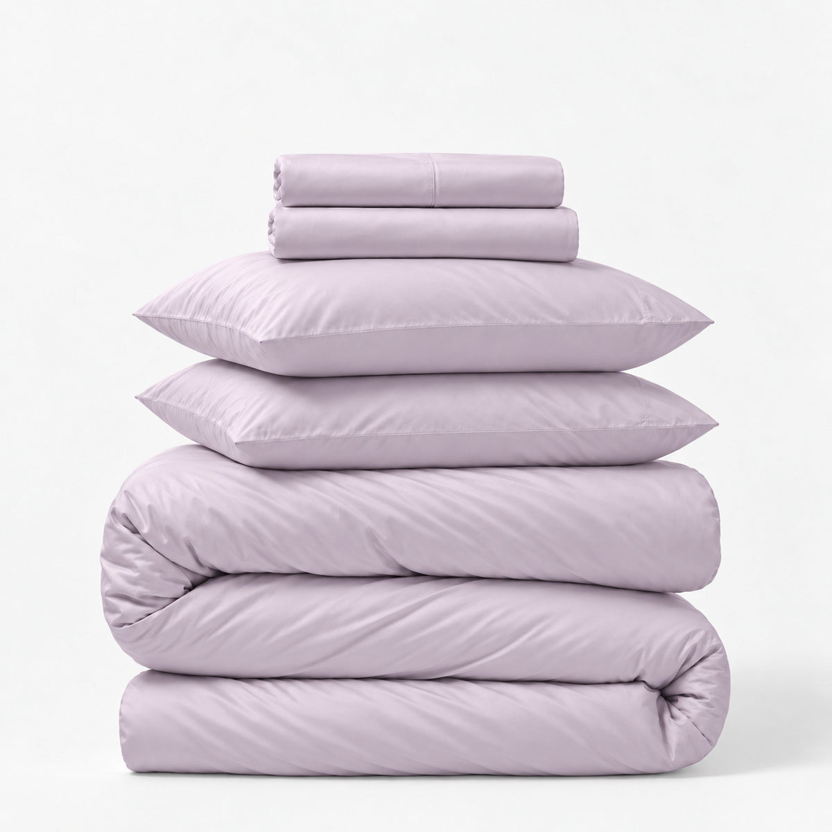Sateen 5-Piece Sheet &amp; Duvet Cover Set