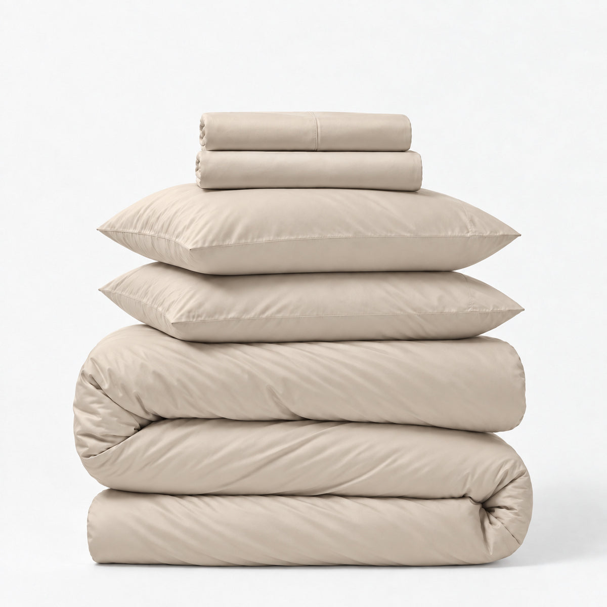 Sateen 5-Piece Sheet &amp; Duvet Cover Set