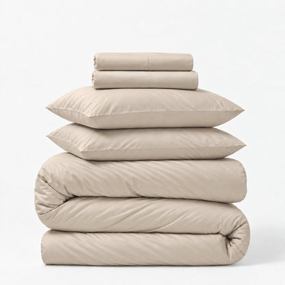 Sateen 5-Piece Sheet &amp; Duvet Cover Set
