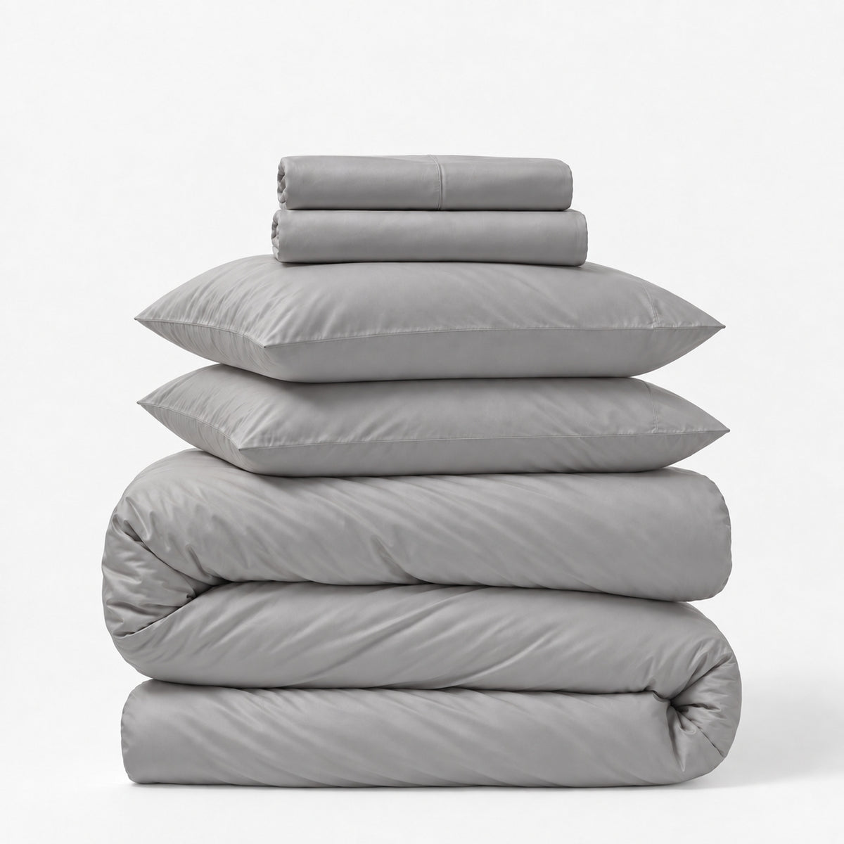 Sateen 5-Piece Sheet &amp; Duvet Cover Set