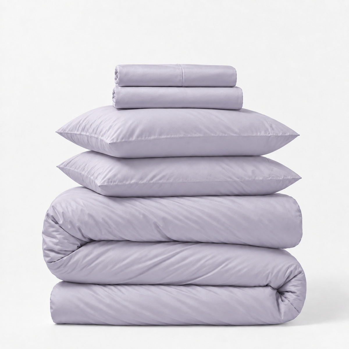 Sateen 5-Piece Sheet &amp; Duvet Cover Set