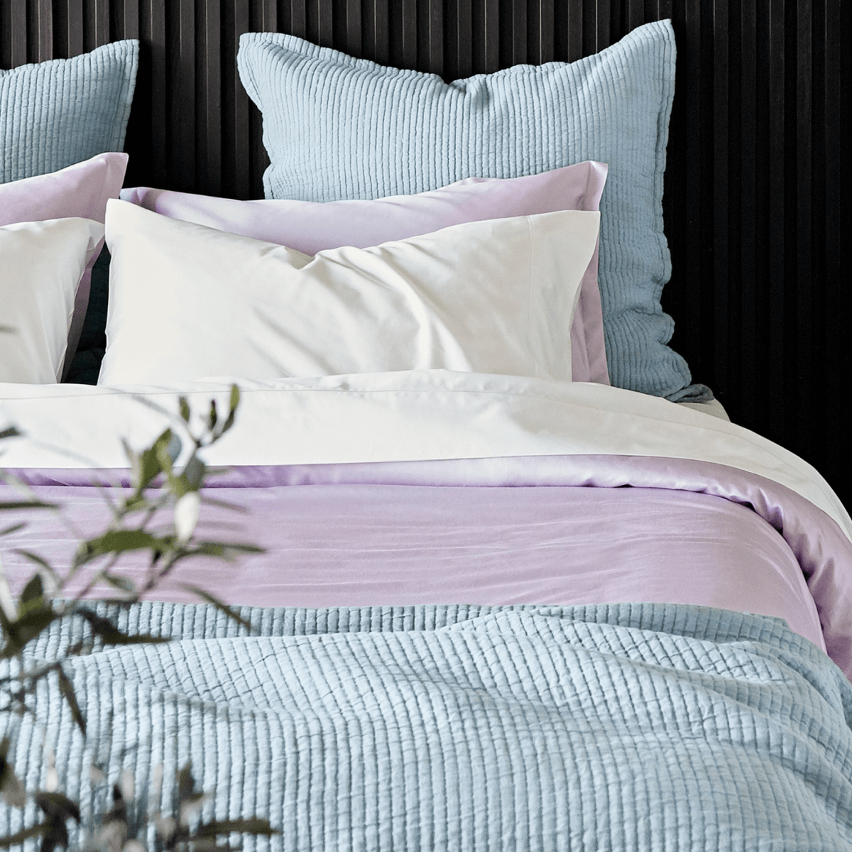 Textured Cotton Coverlet