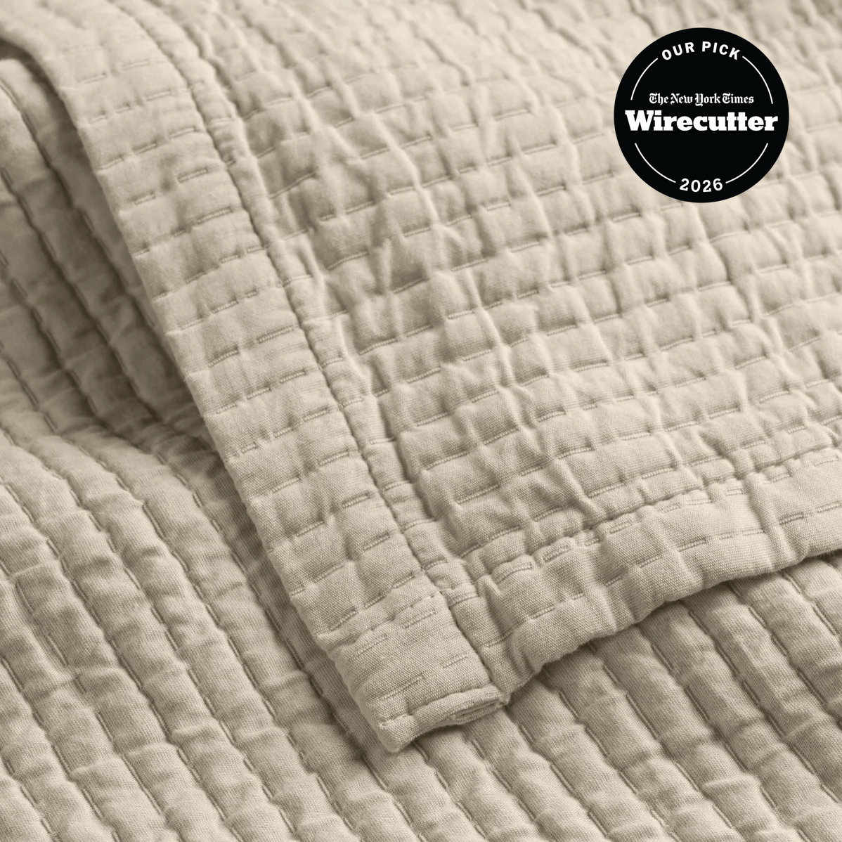 Textured Cotton Coverlet