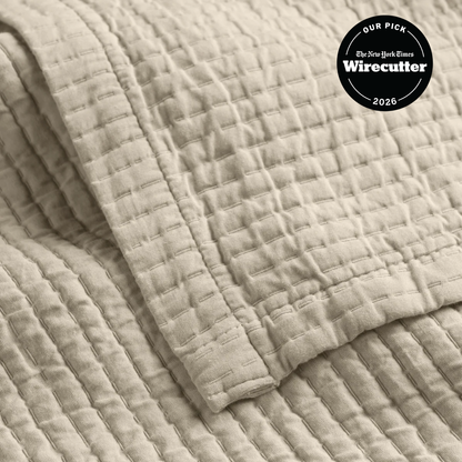 Textured Cotton Coverlet
