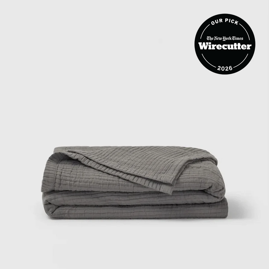 Textured Cotton Coverlet