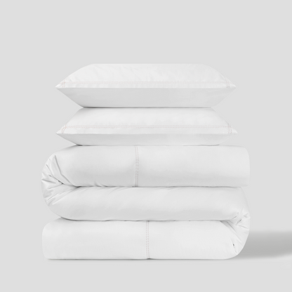 Naples Dotted Stitch Duvet Cover &amp; Shams Set