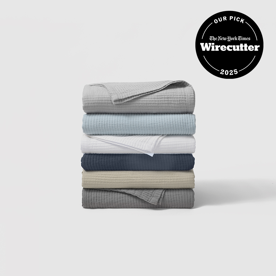 Textured Cotton Coverlet