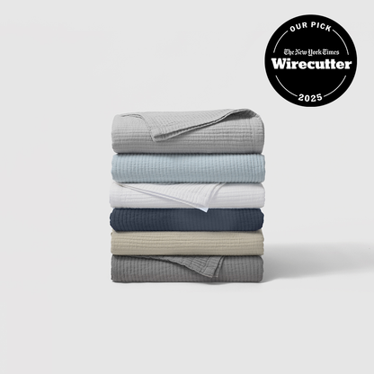 Textured Cotton Coverlet