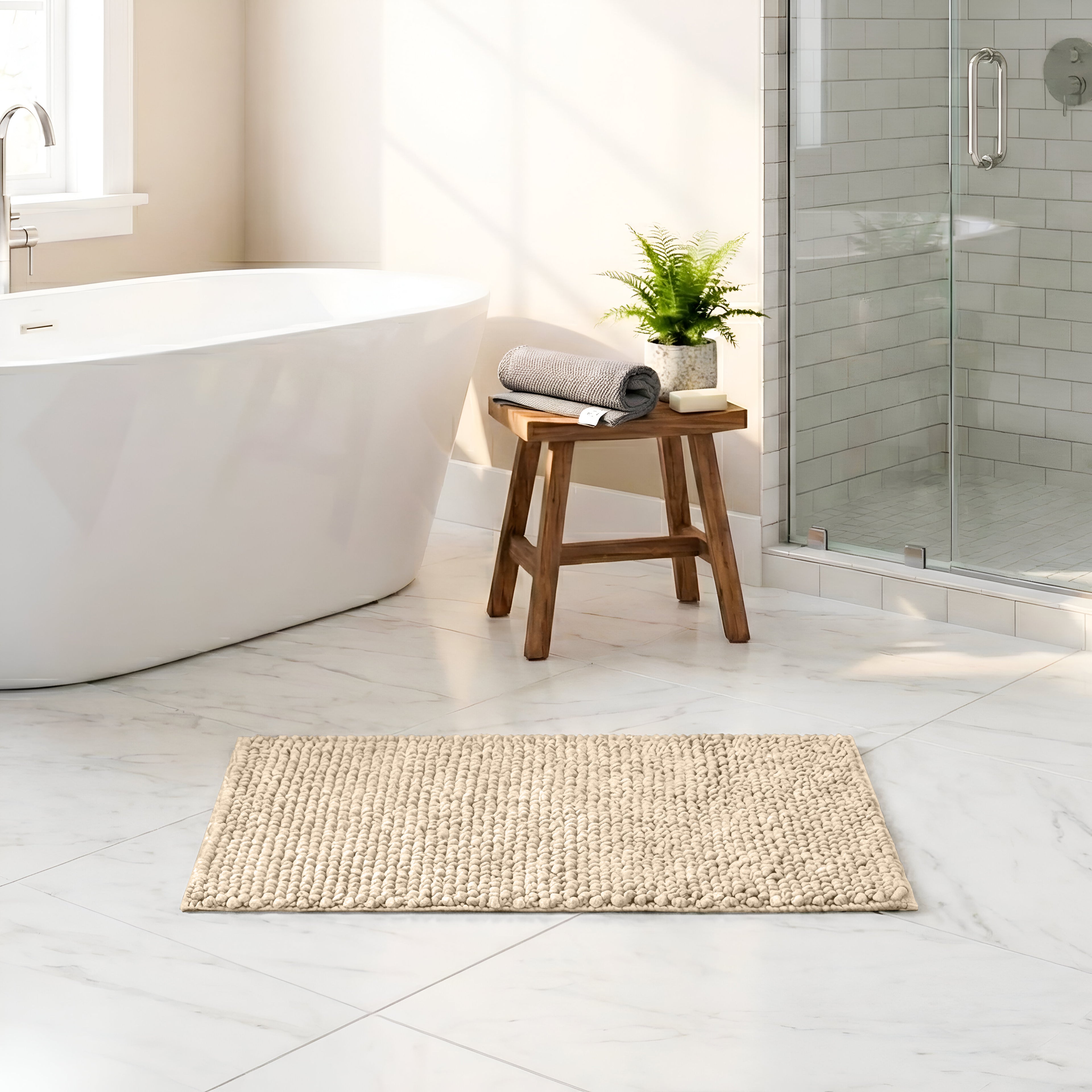Textured Bath Rug