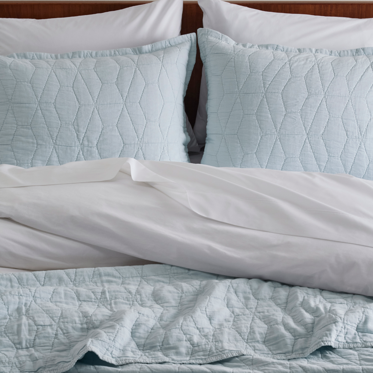 Mosaic Cotton Quilt &amp; Shams Set