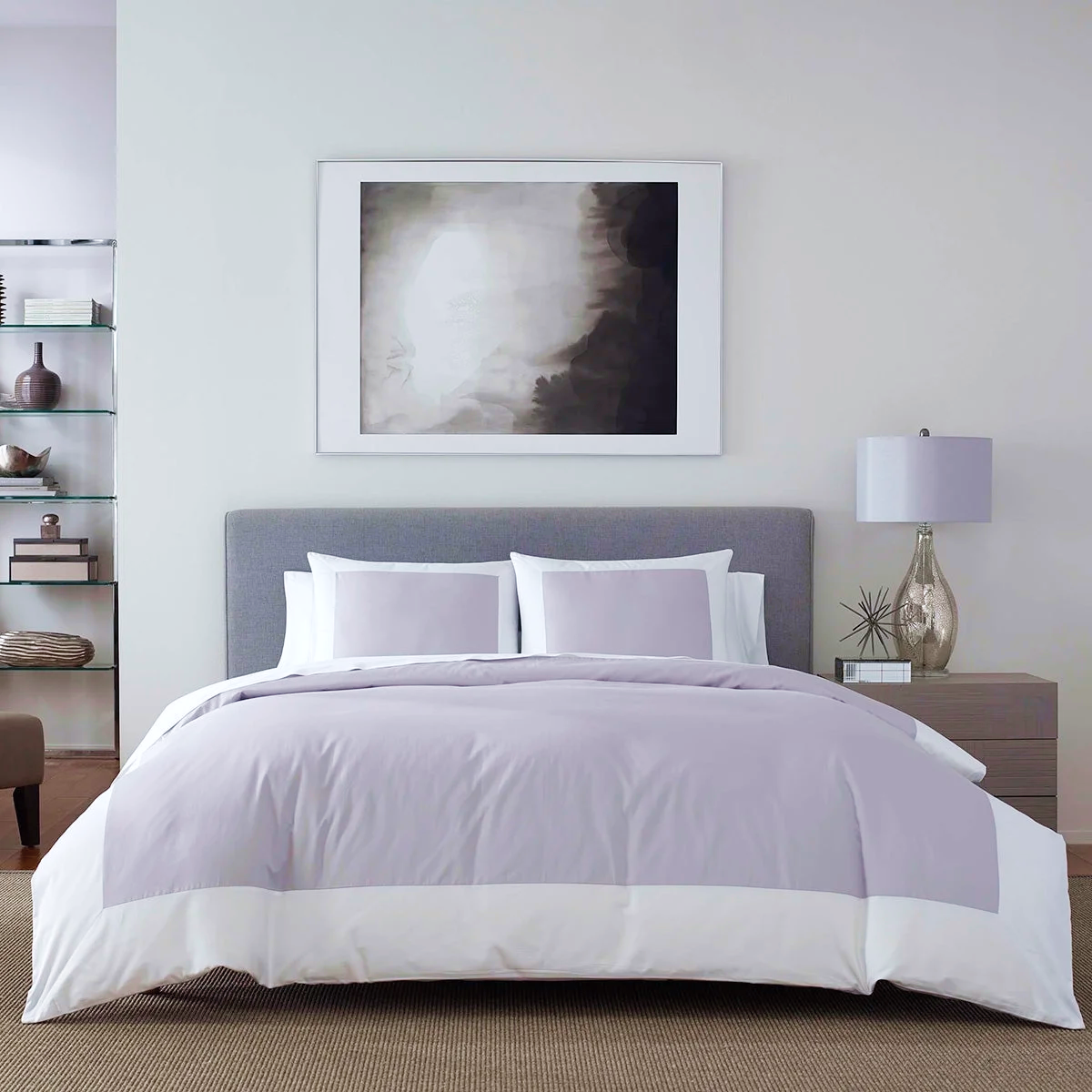 Reversible Color Block Sateen Duvet Cover &amp; Shams Set