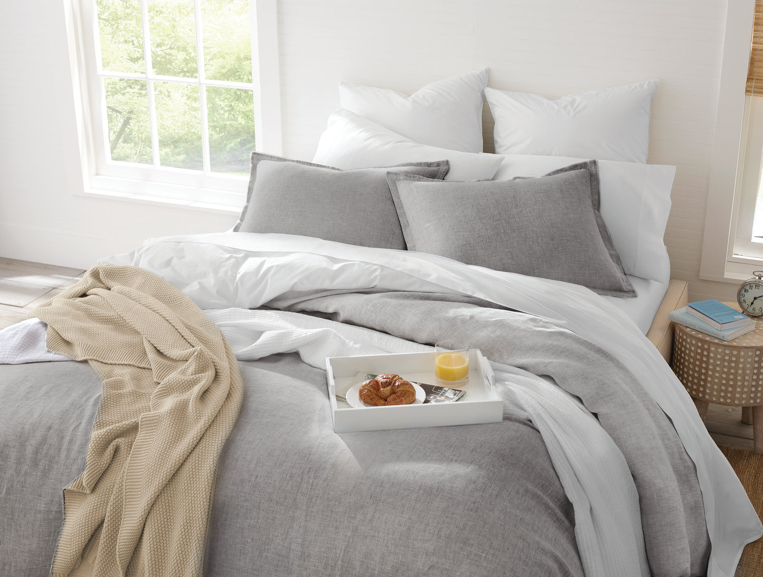 Linen Duvet Cover &amp; Shams Set