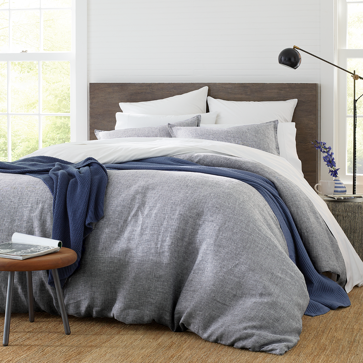Linen Duvet Cover &amp; Shams Set