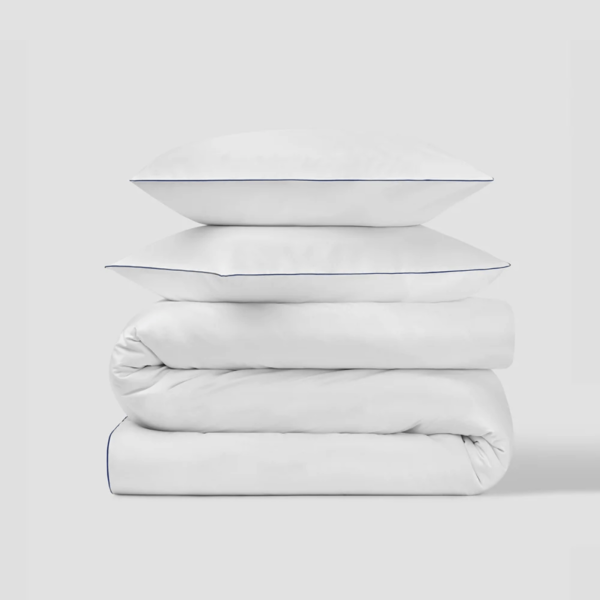 Turin Piped Edge Duvet Cover & Shams Set