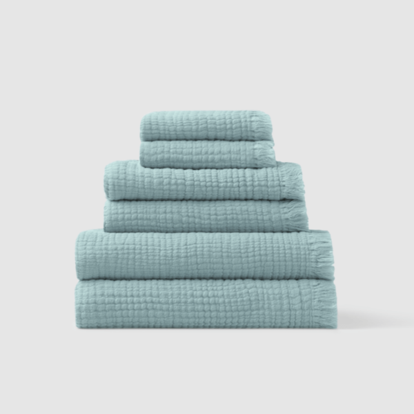 Four Layer Towel Set in Jade